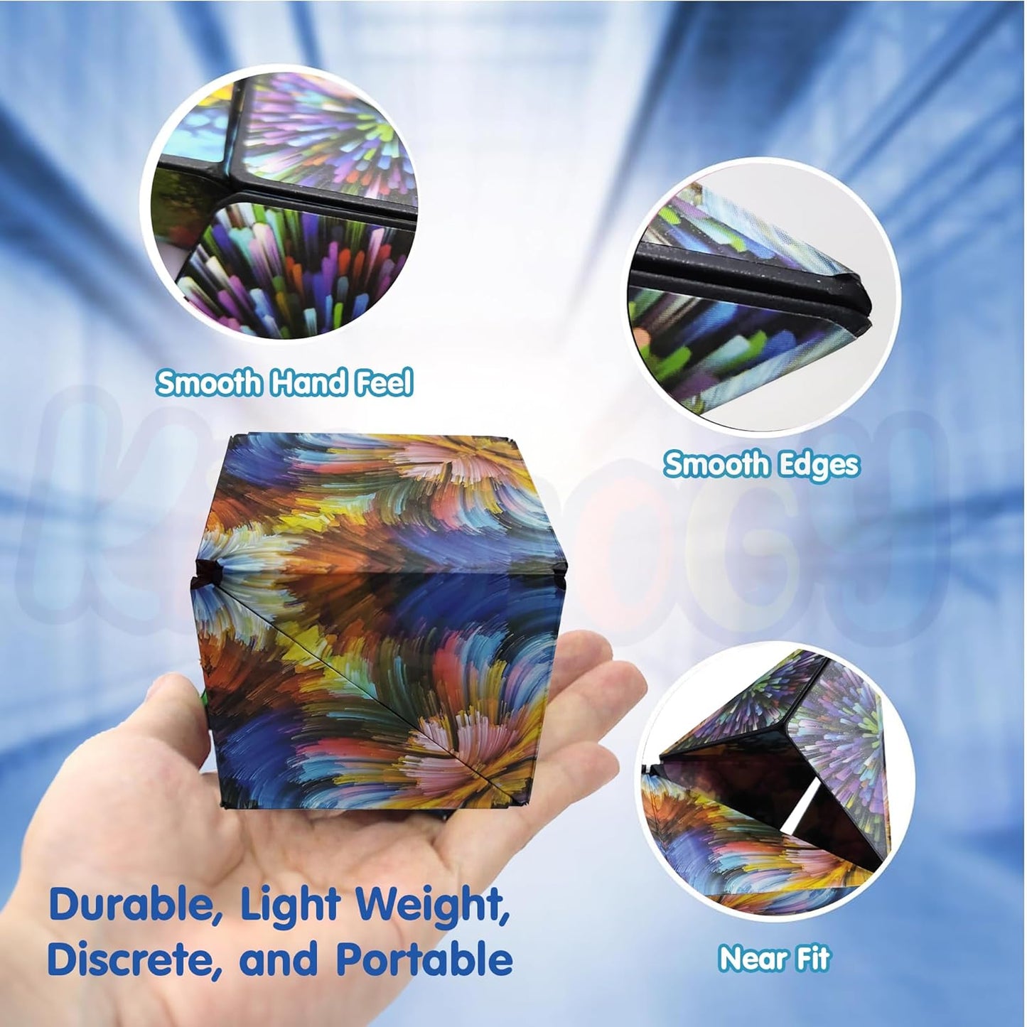 Magic Rubik Cube | Infinity Cube with Rare Earth Magnets Transforms into Over 70 Shapes | 3D Fidget Mind-Challenging Fun Game